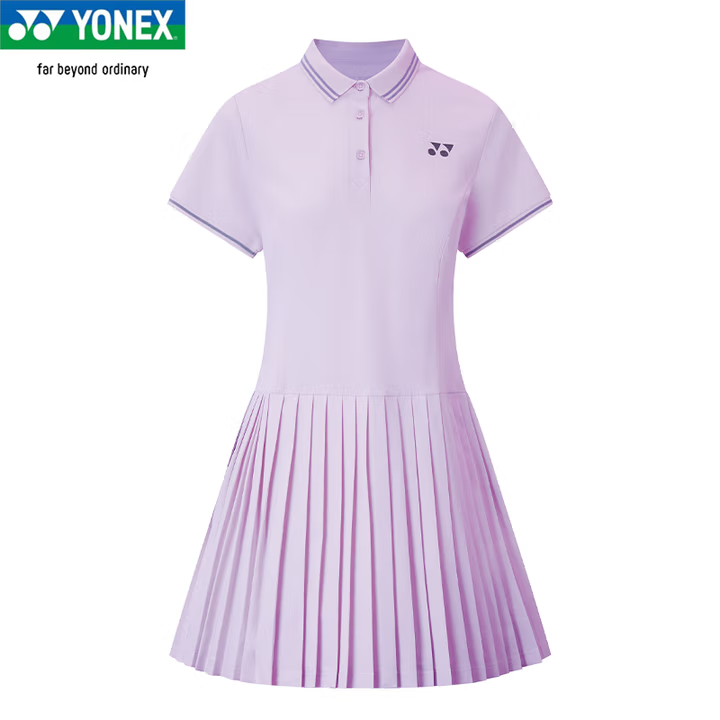 YONEX/尤尼克斯运动连衣裙羽毛球服女速干透气夏季运动裙子防走光