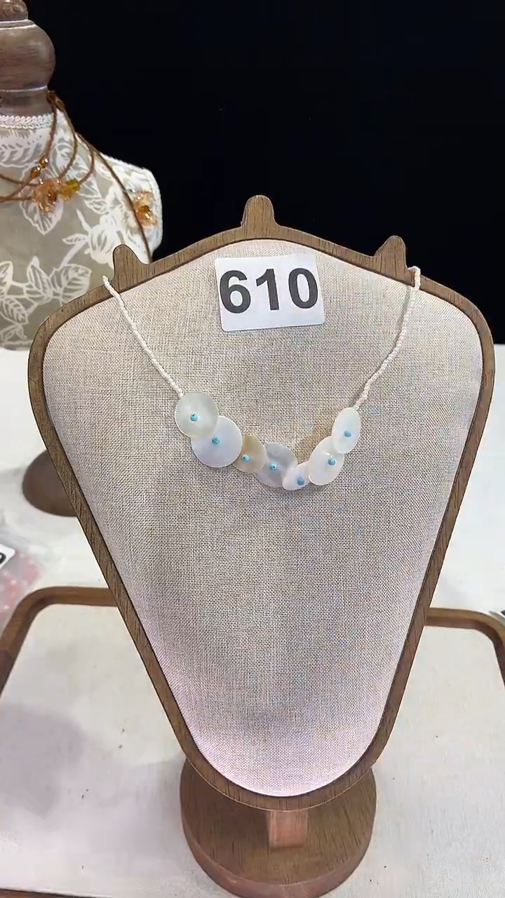 项链钛钢淡水珍珠610