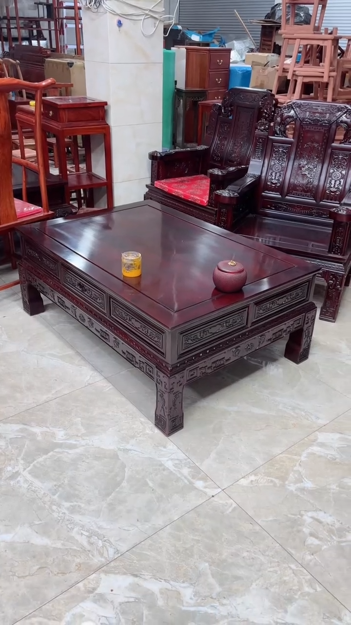 【闪购商品】花梨木类成套家具酸枝木1.28大茶几
