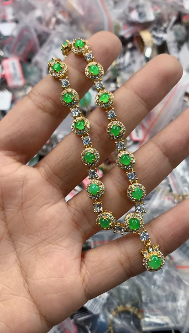 银S925镶嵌戒指翡翠13               1