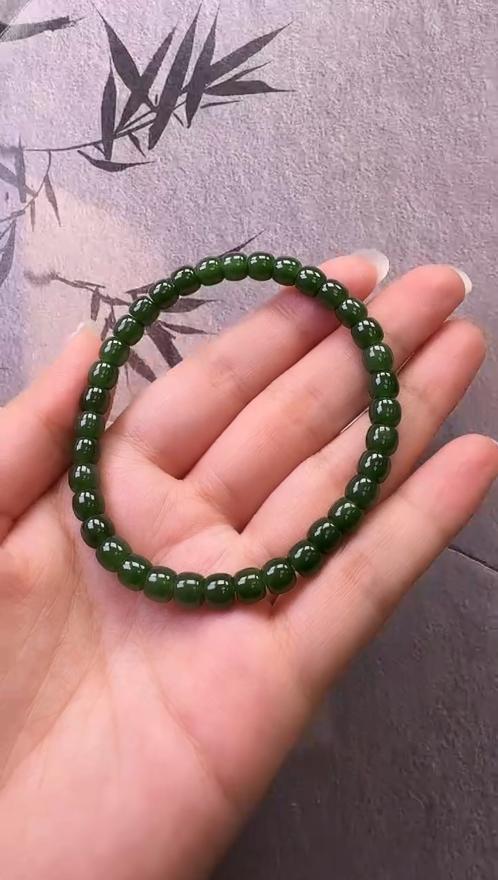 【闪购商品】和田玉（碧玉）手串未镶嵌碧玉手串