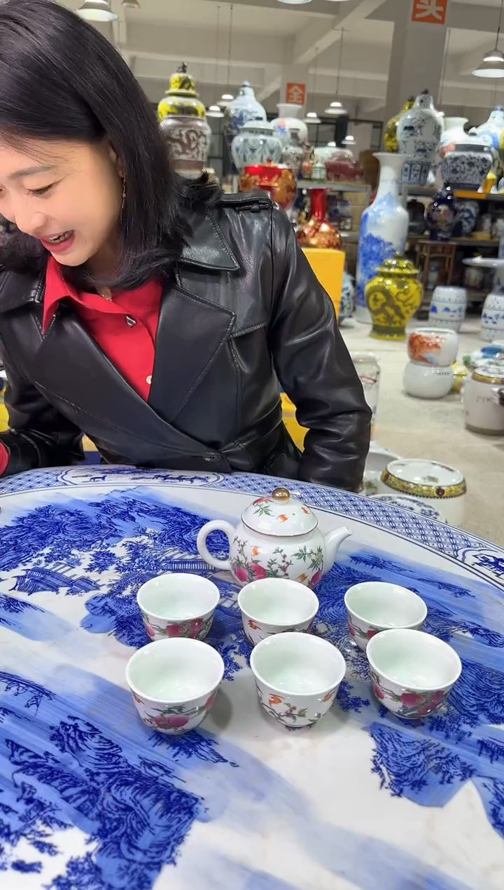 【闪购商品】陶瓷景德镇陶瓷一壶六杯