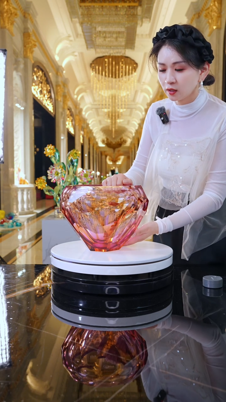 摆件YB00017琉璃艺术果碗