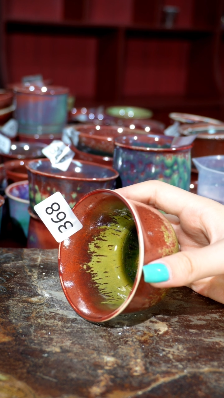 摆件精品窑变钧瓷茶器