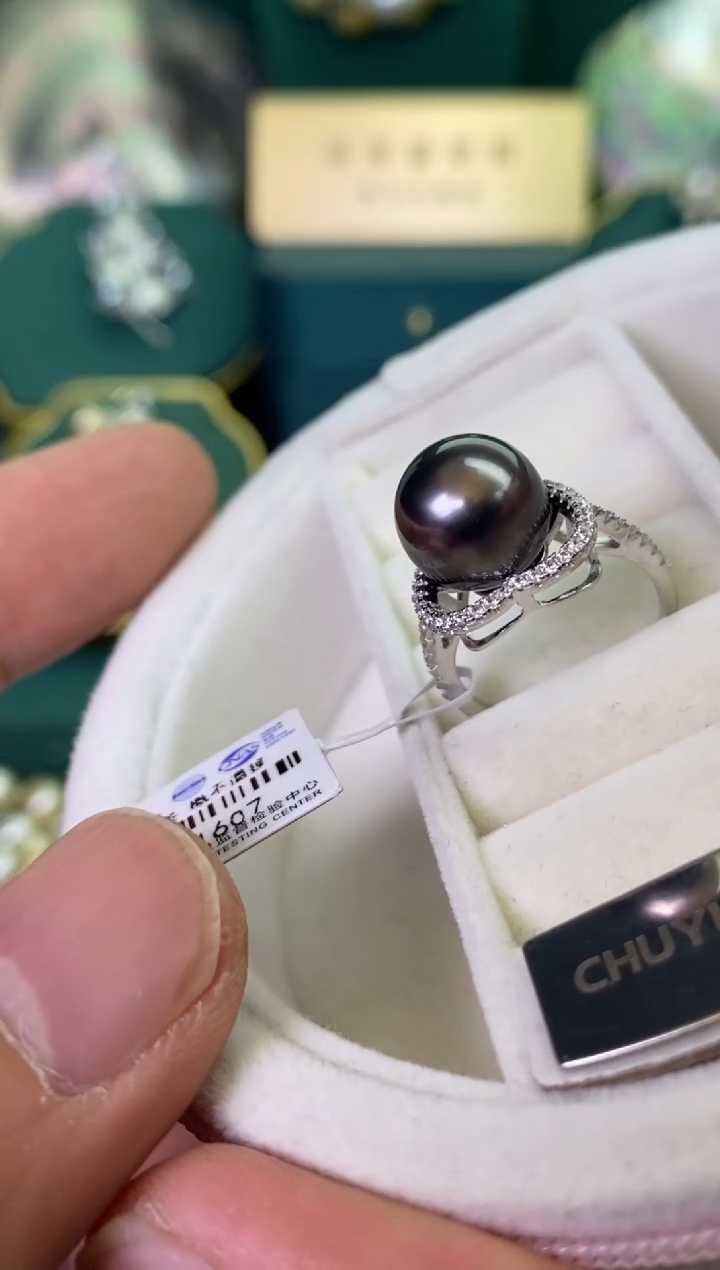 【闪购商品】海水珍珠戒指银S925镶嵌1