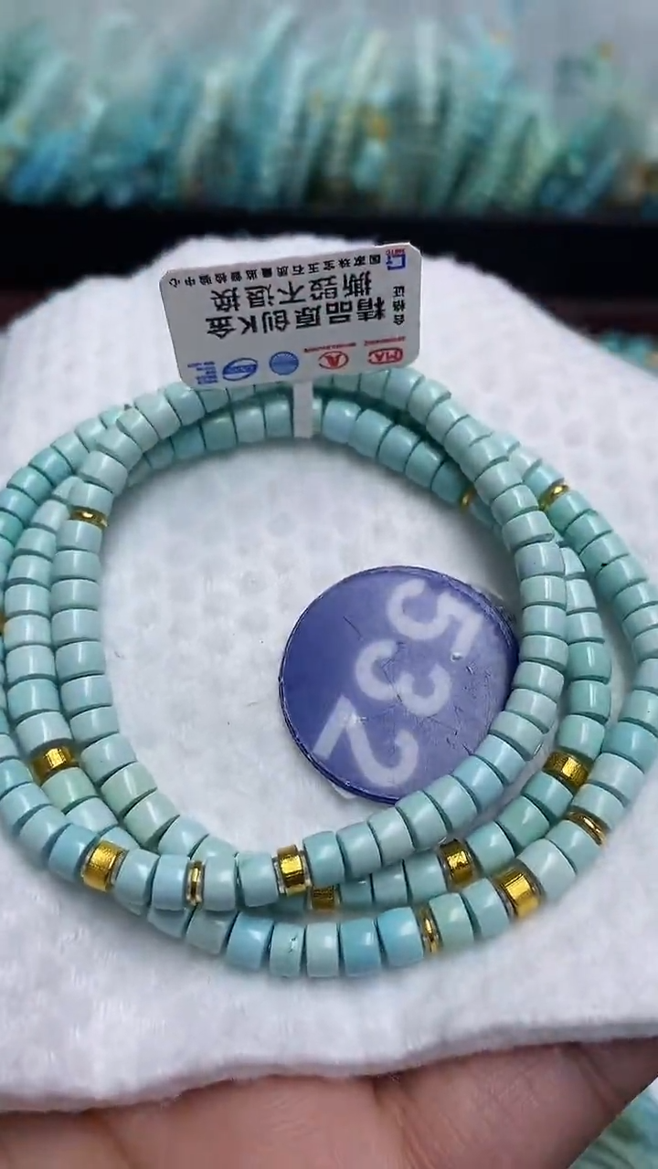 【闪购商品】绿松石项链18K金镶嵌532