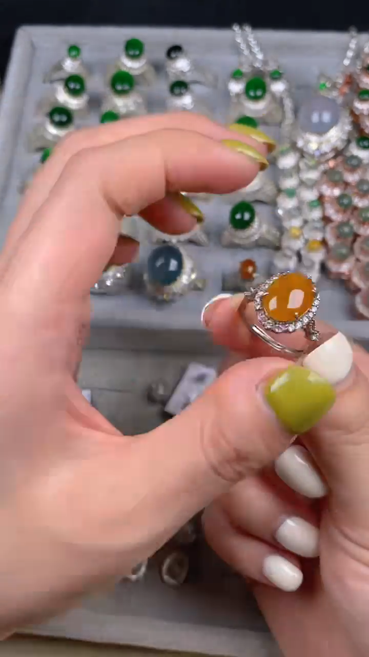 【闪购商品】翡翠戒指未镶嵌缅甸现金收货不退不换拍一发一