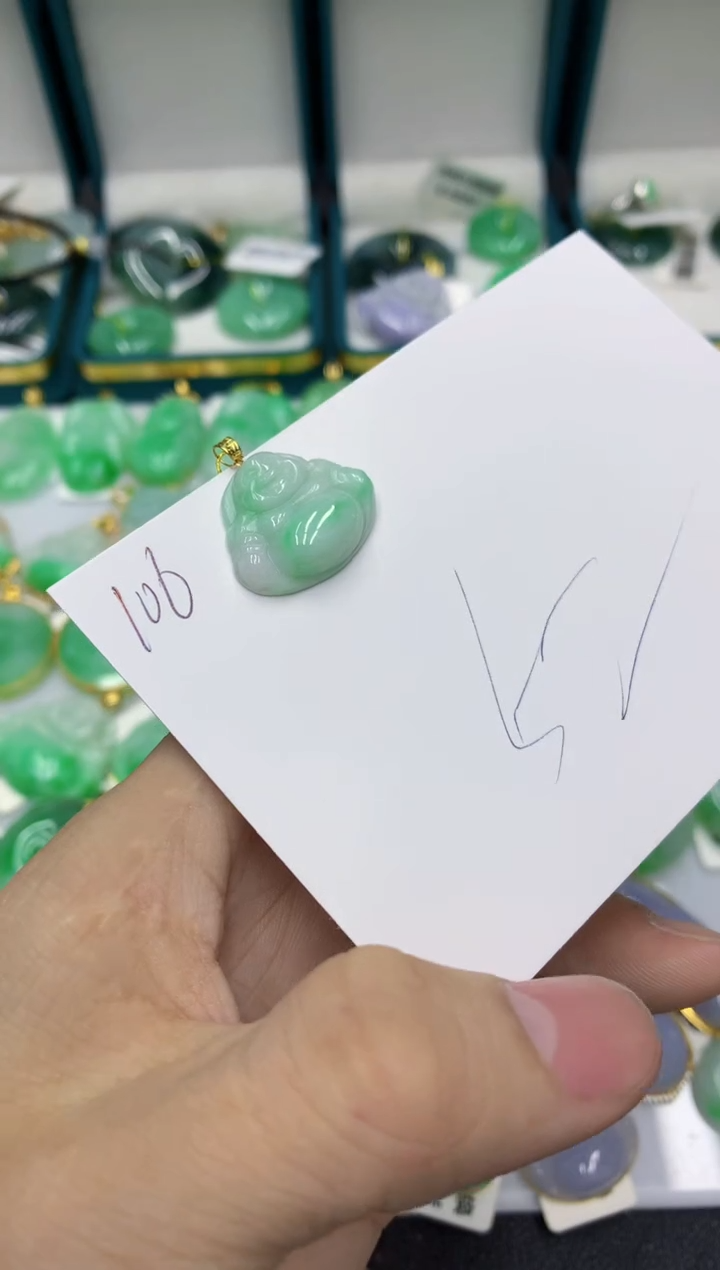 【闪购商品】翡翠颈饰18K金镶嵌号链接11111