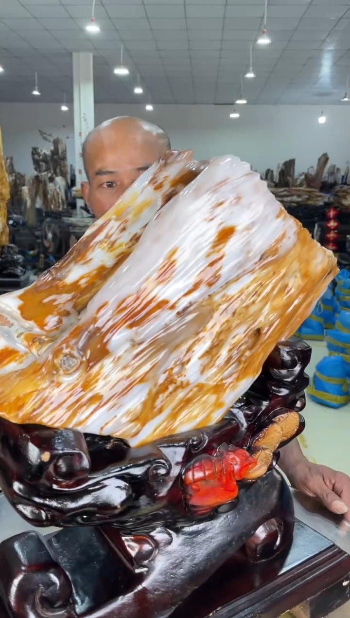 【闪购商品】硅化玉摆件未镶嵌32