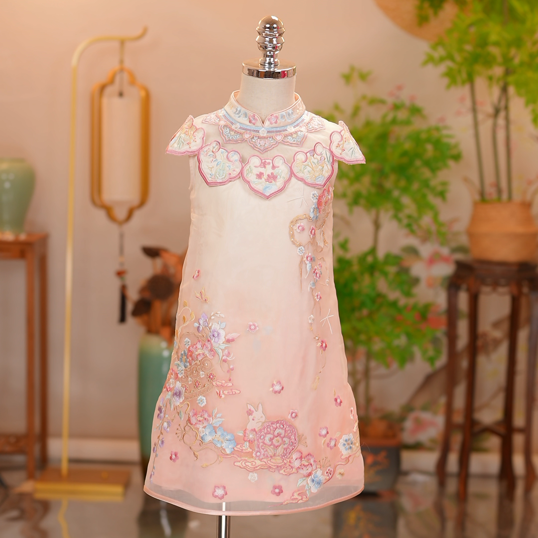 【十二花神】女童旗袍国风古风连衣裙重工刺绣汉服襦裙仙气飘飘