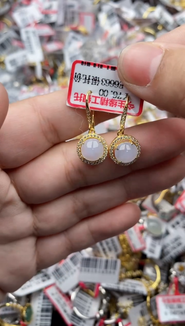 【闪购商品】翡翠戒指银S925镶嵌55555---6