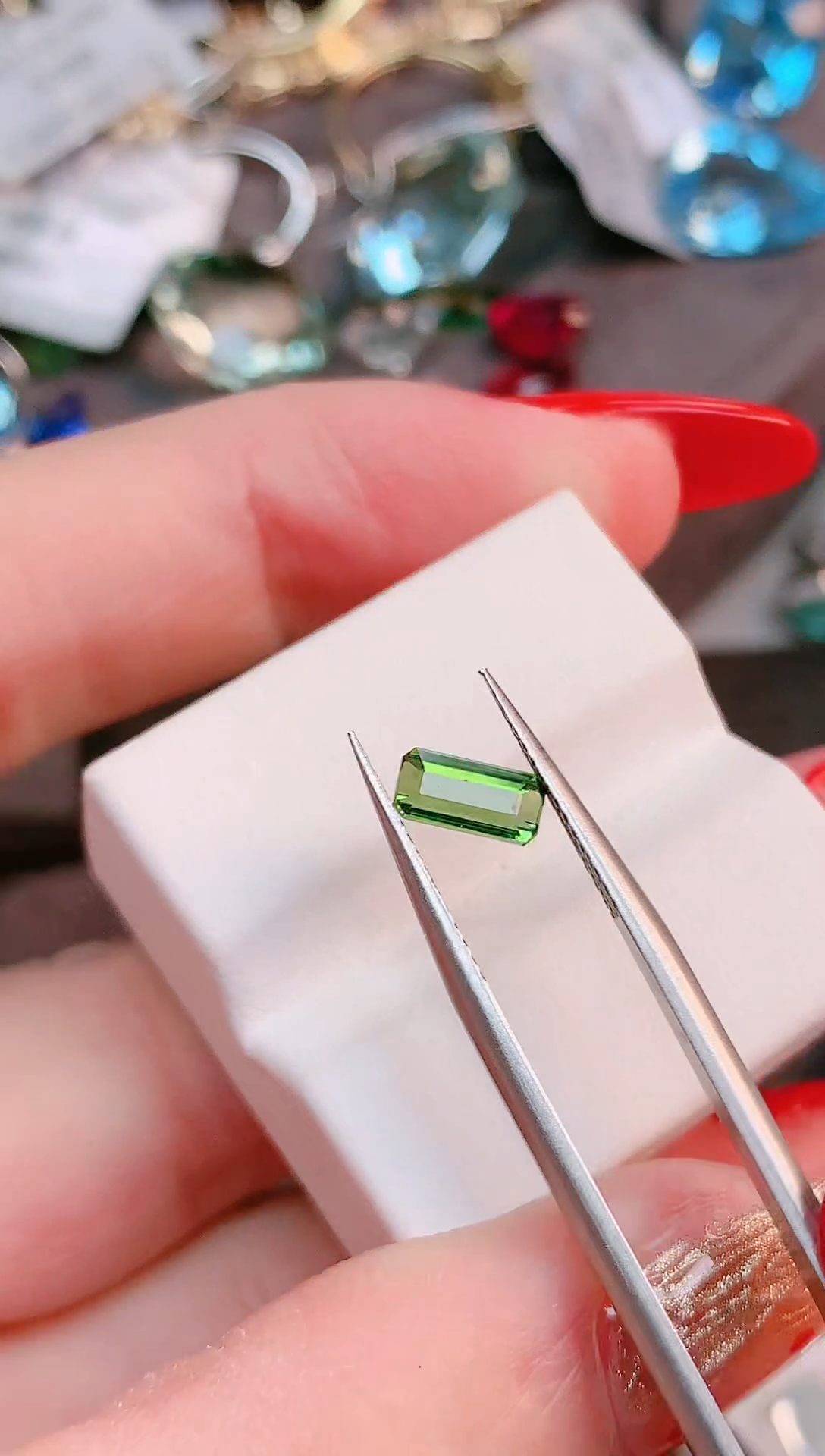 未镶嵌珠宝半成品碧玺0.87ct