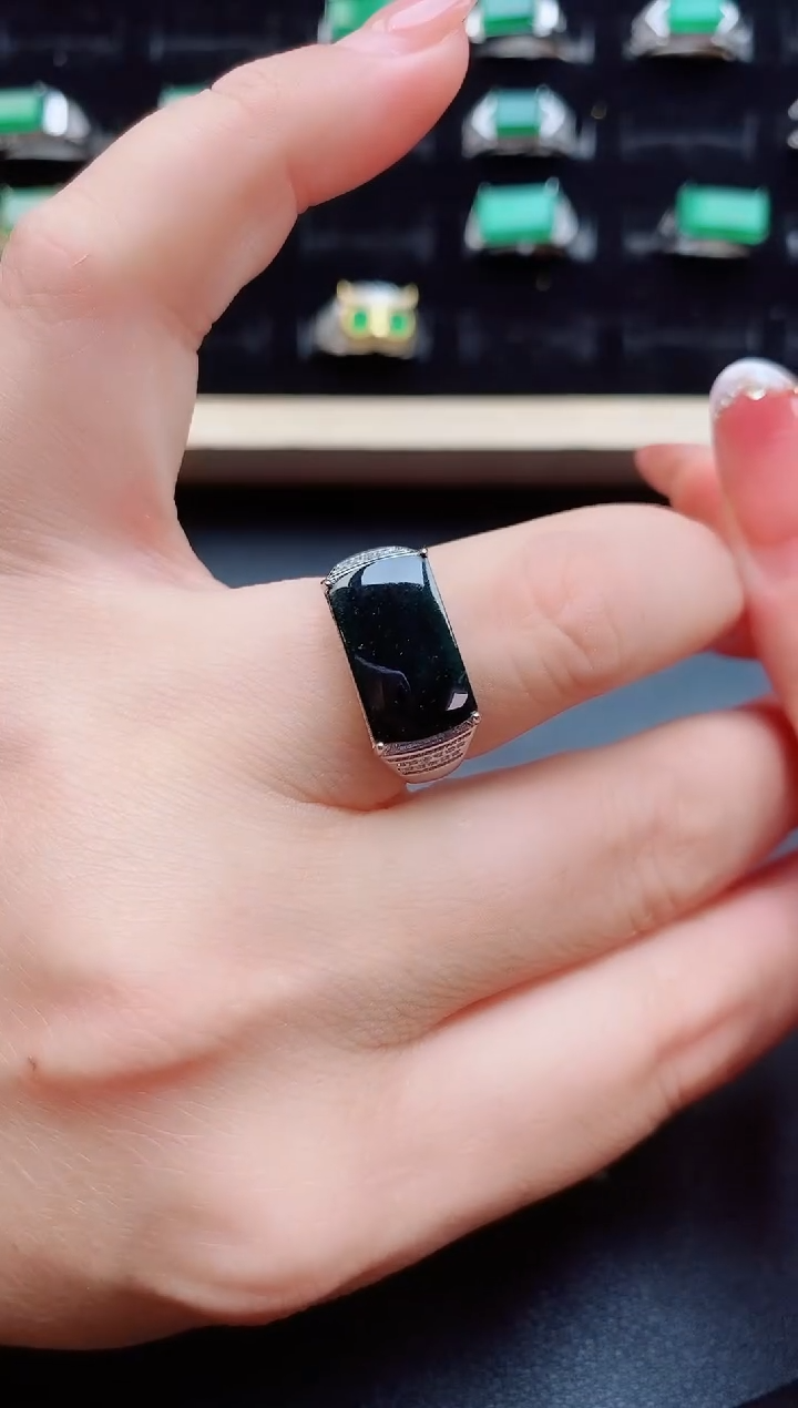 【闪购商品】翡翠戒指银S925镶嵌1212