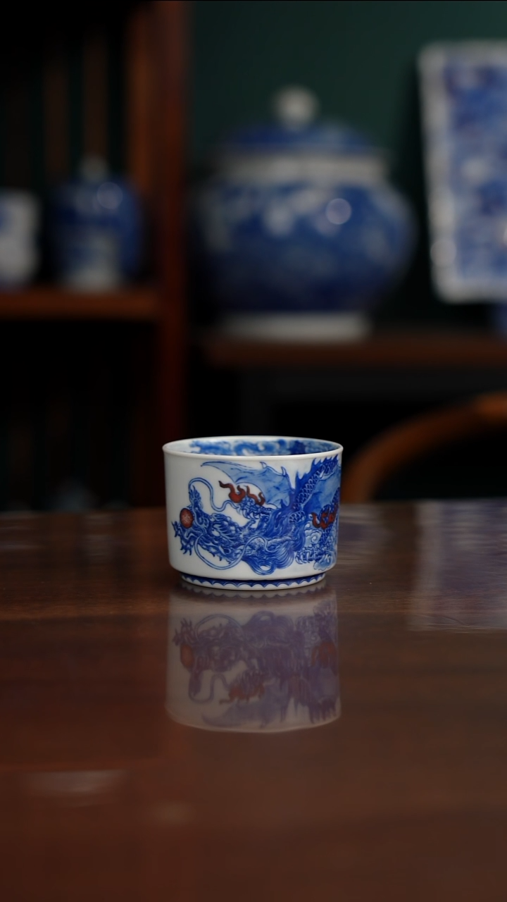 自成堂柴窑 龙杯
