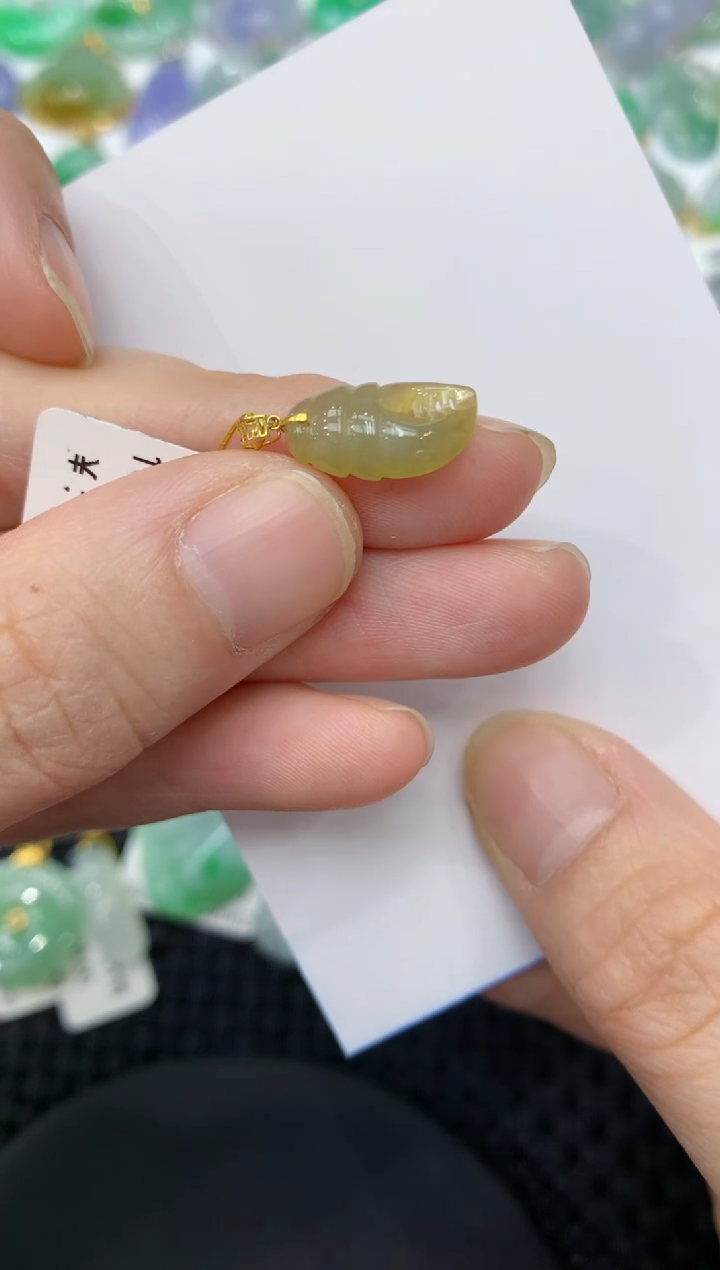 【闪购商品】翡翠颈饰18K金镶嵌11111111