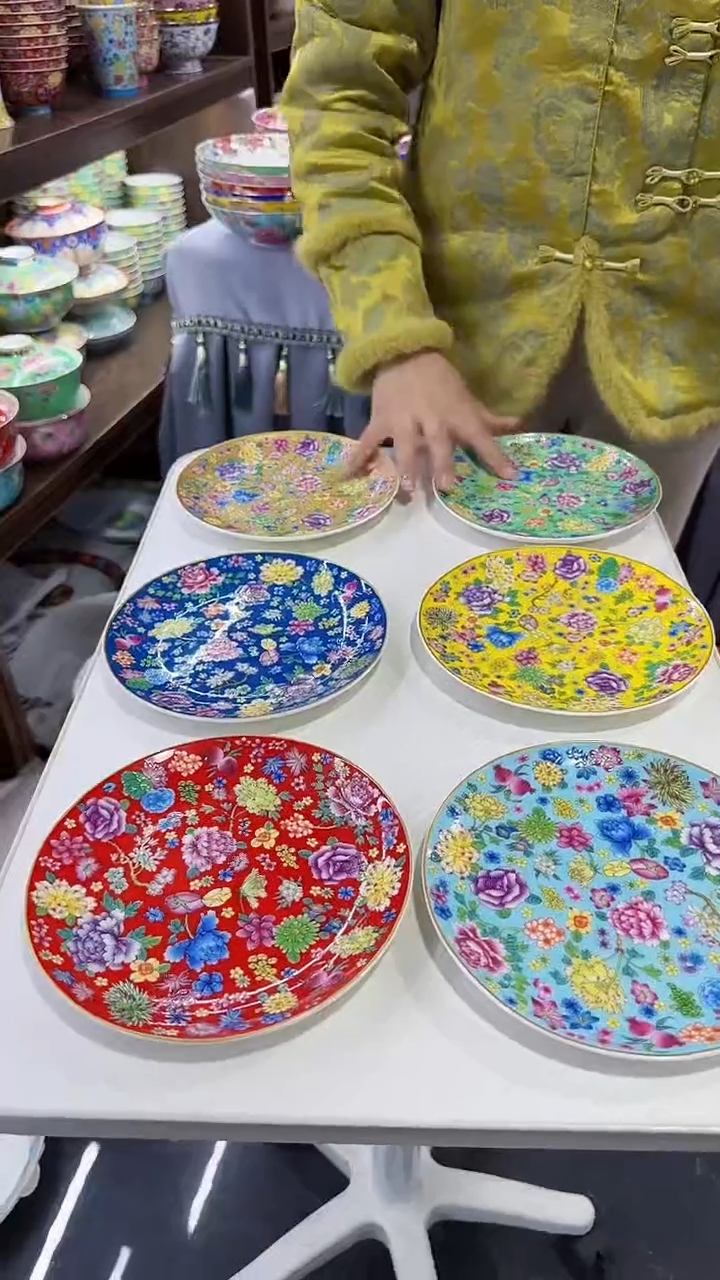 【闪购商品】瓷片7英寸骨碟6个景德镇陶瓷