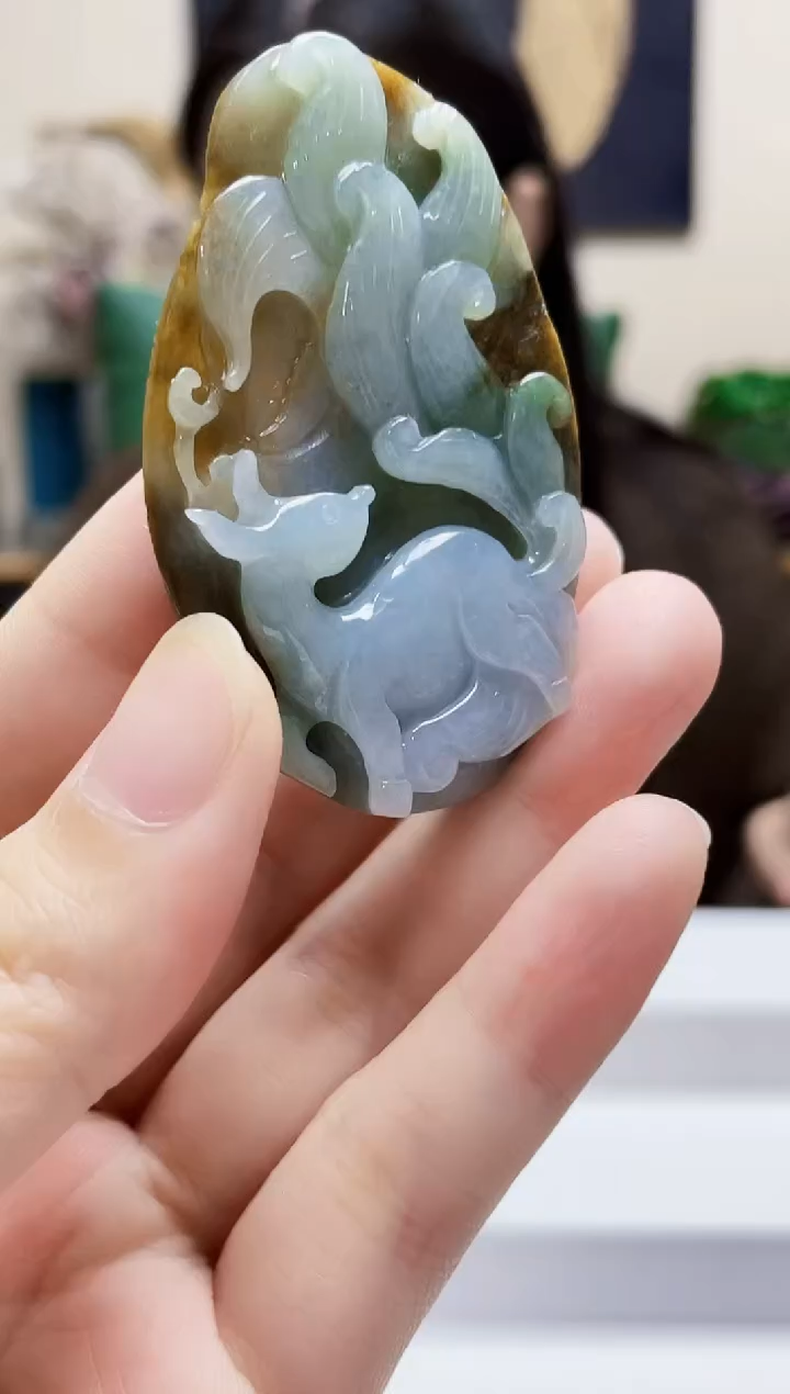 未镶嵌定制翡翠吊坠227