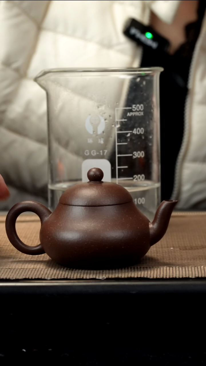 紫砂茶盏梨皮紫泥梨壶120CC