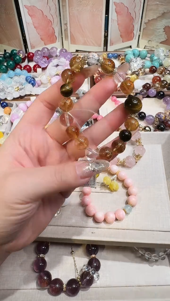 未镶嵌手串水晶多样性发一