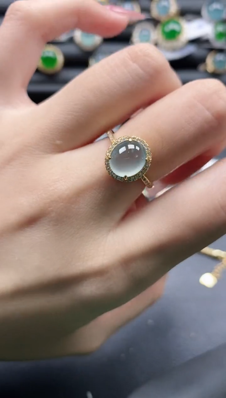 【闪购商品】翡翠戒指银S925镶嵌1111