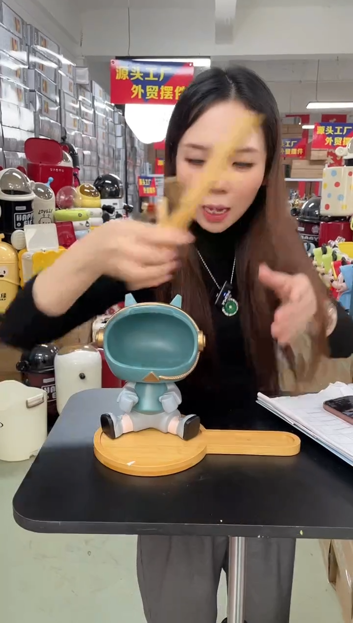 树脂树脂【孤品仅一件】机器猫托盘蓝