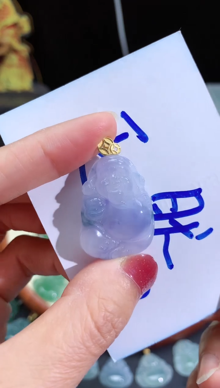 【闪购商品】翡翠颈饰未镶嵌财神