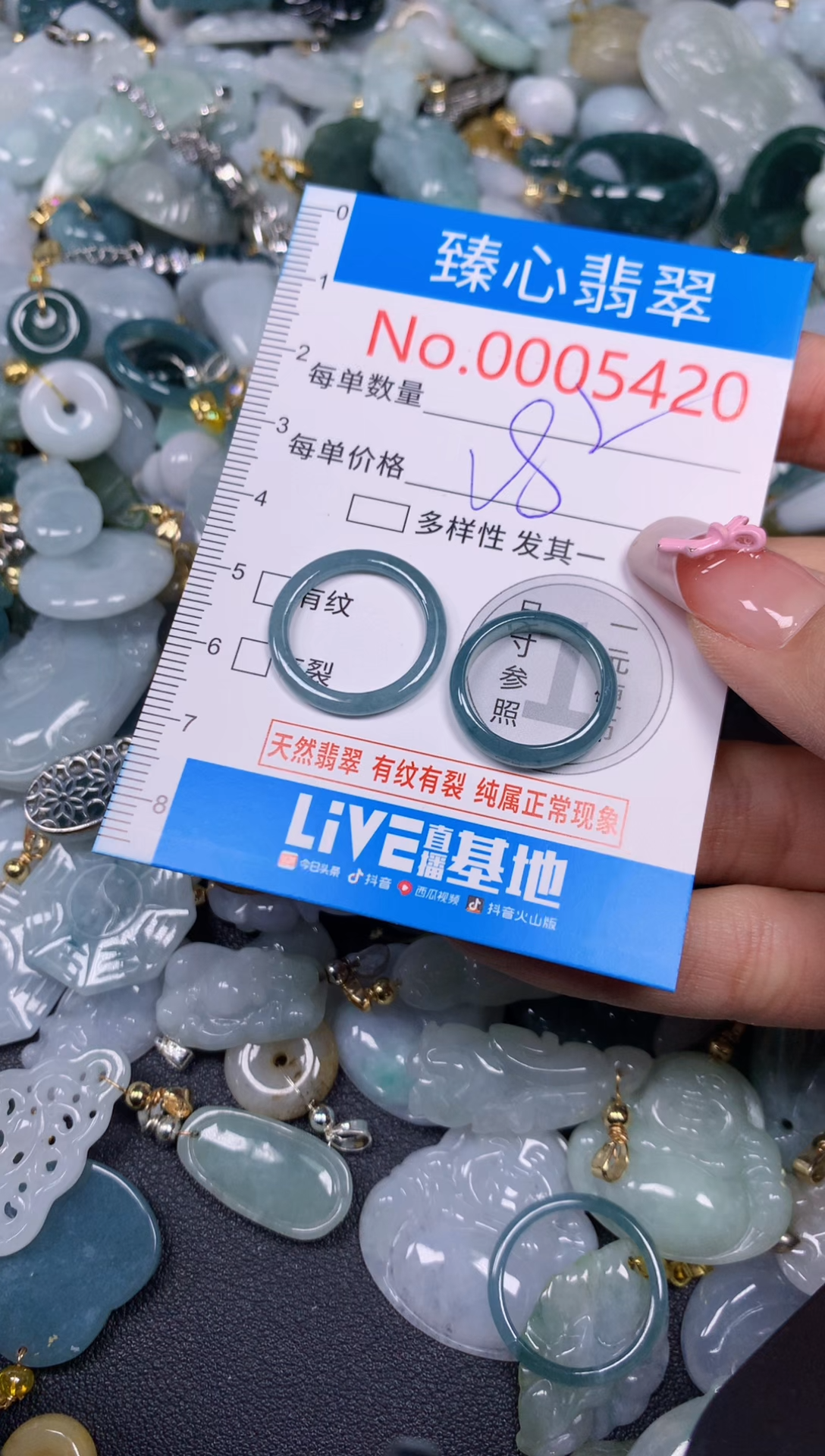 【闪购商品】翡翠颈饰未镶嵌含绳0005420