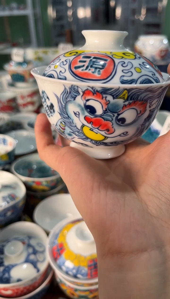 瓷片陶昨明盖碗（福利价格）