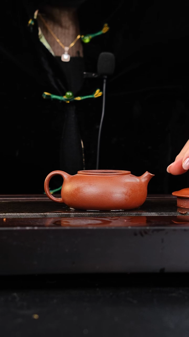 茶壶紫砂石黄龙血砂寒江180cc张涛