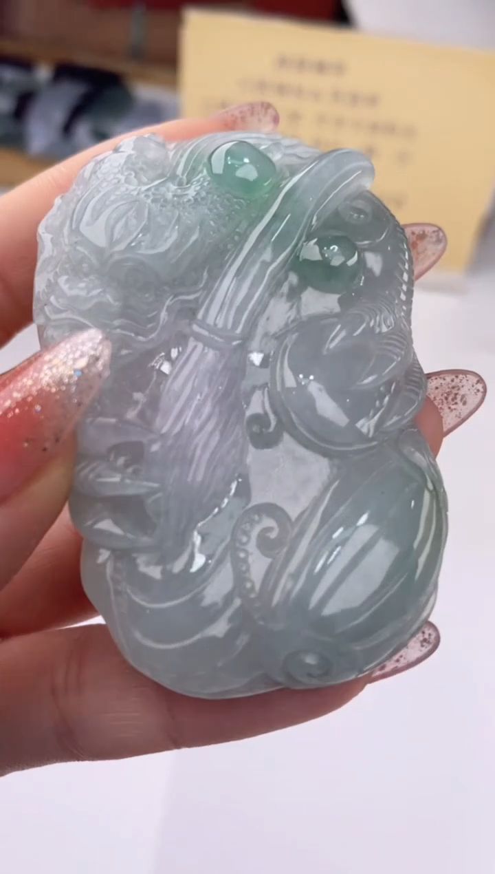 【闪购商品】翡翠吊坠(赠链)未镶嵌27712/静静聊翠