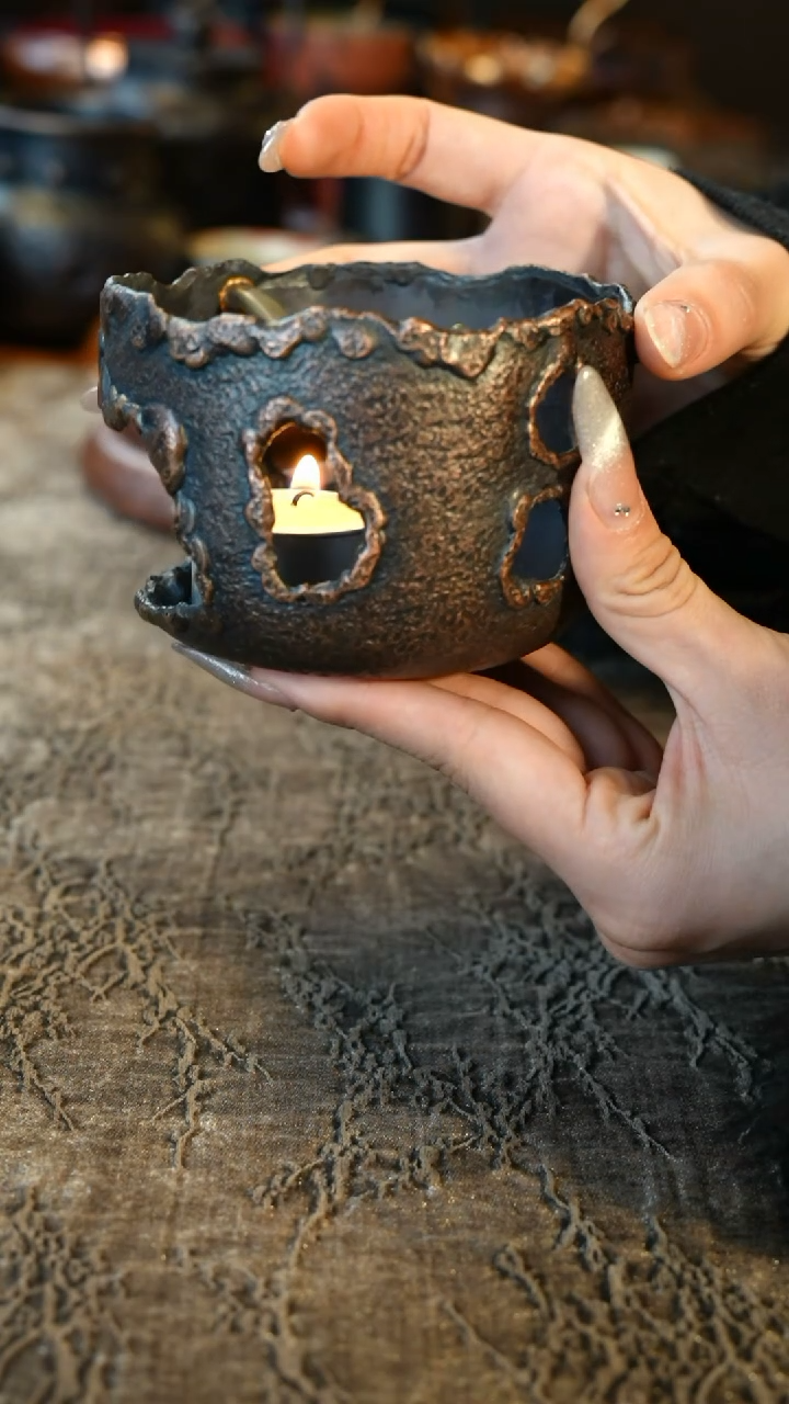 【闪购商品】全手工紫铜锻打温茶炉