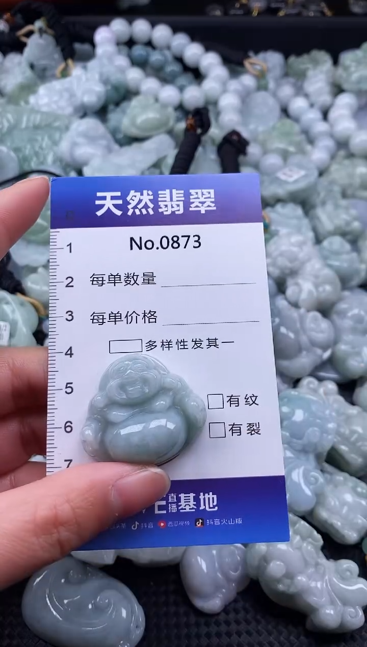 【闪购商品】翡翠颈饰未镶嵌缅甸A货翡翠0873