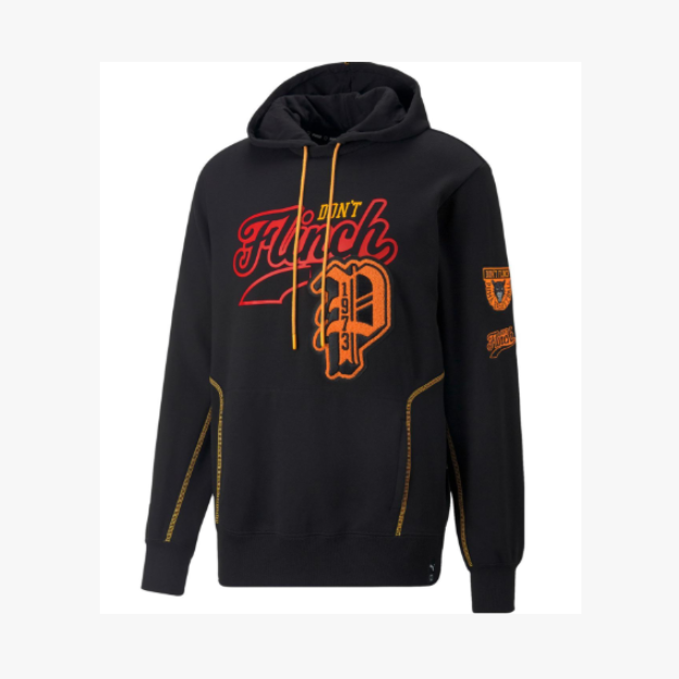 PUMA/彪马【大仓】字母Logo印花连帽套头图案卫衣男款536208-01