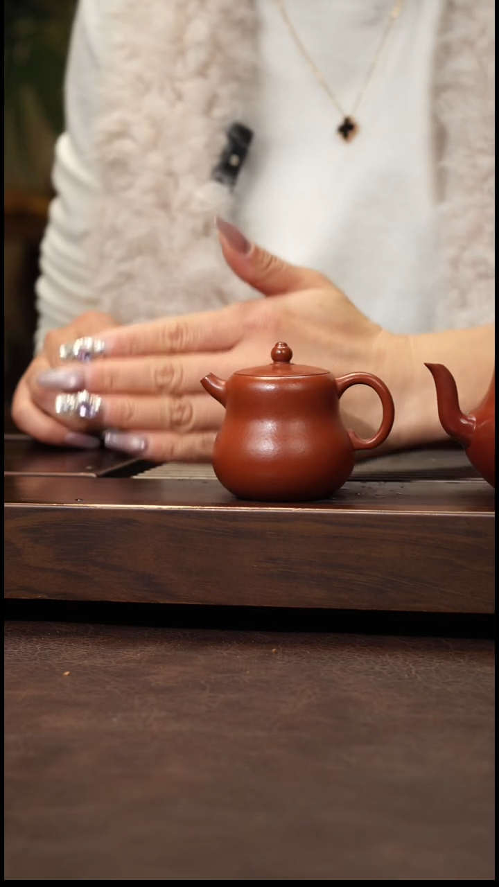 茶壶紫砂朱泥小葫芦100cc左右