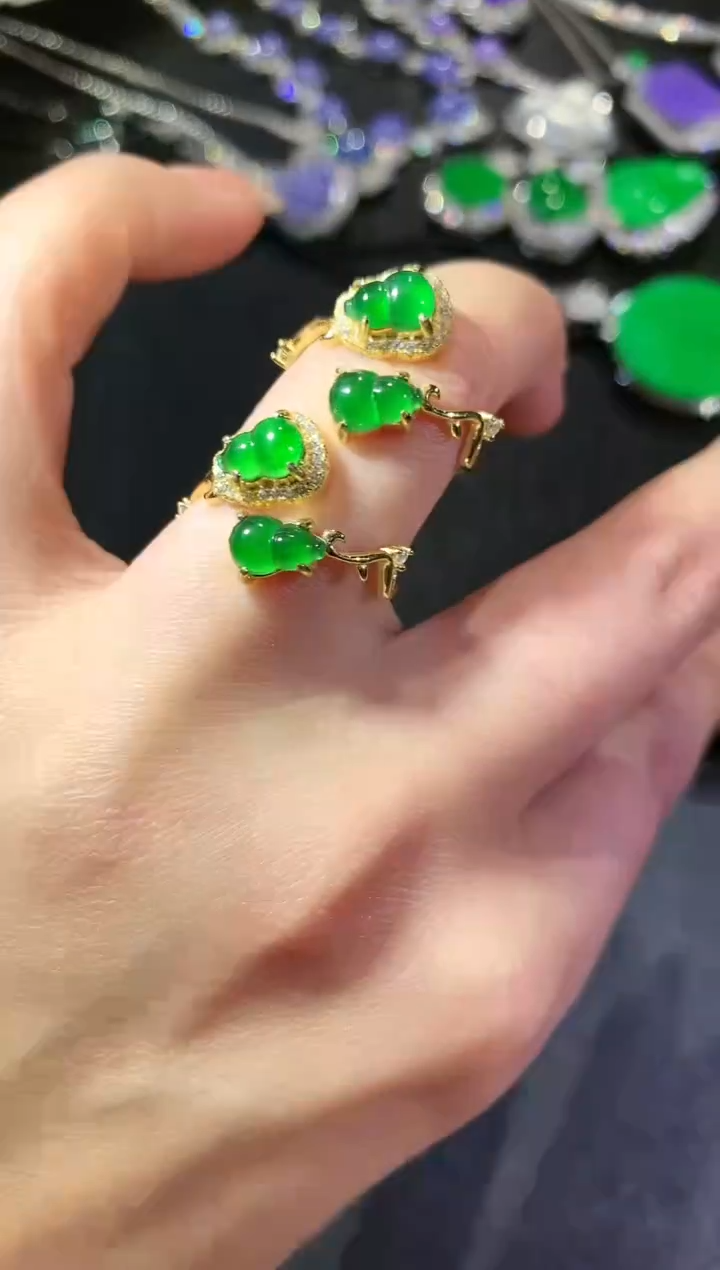 【闪购商品】翡翠戒指银S925镶嵌91戒指（多样性发货一件