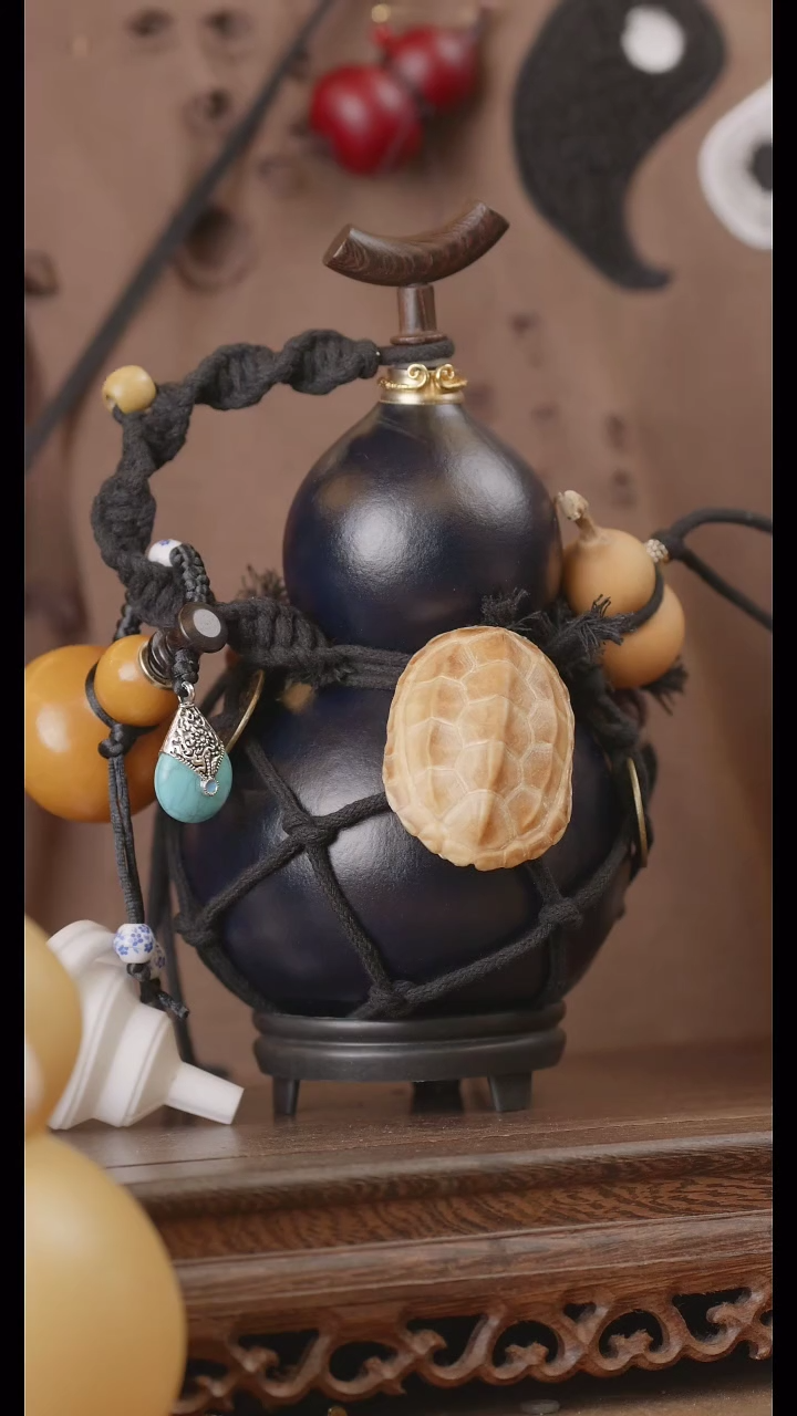 【闪购商品】325号精品天然大漆工艺防渗内胆酒葫芦~