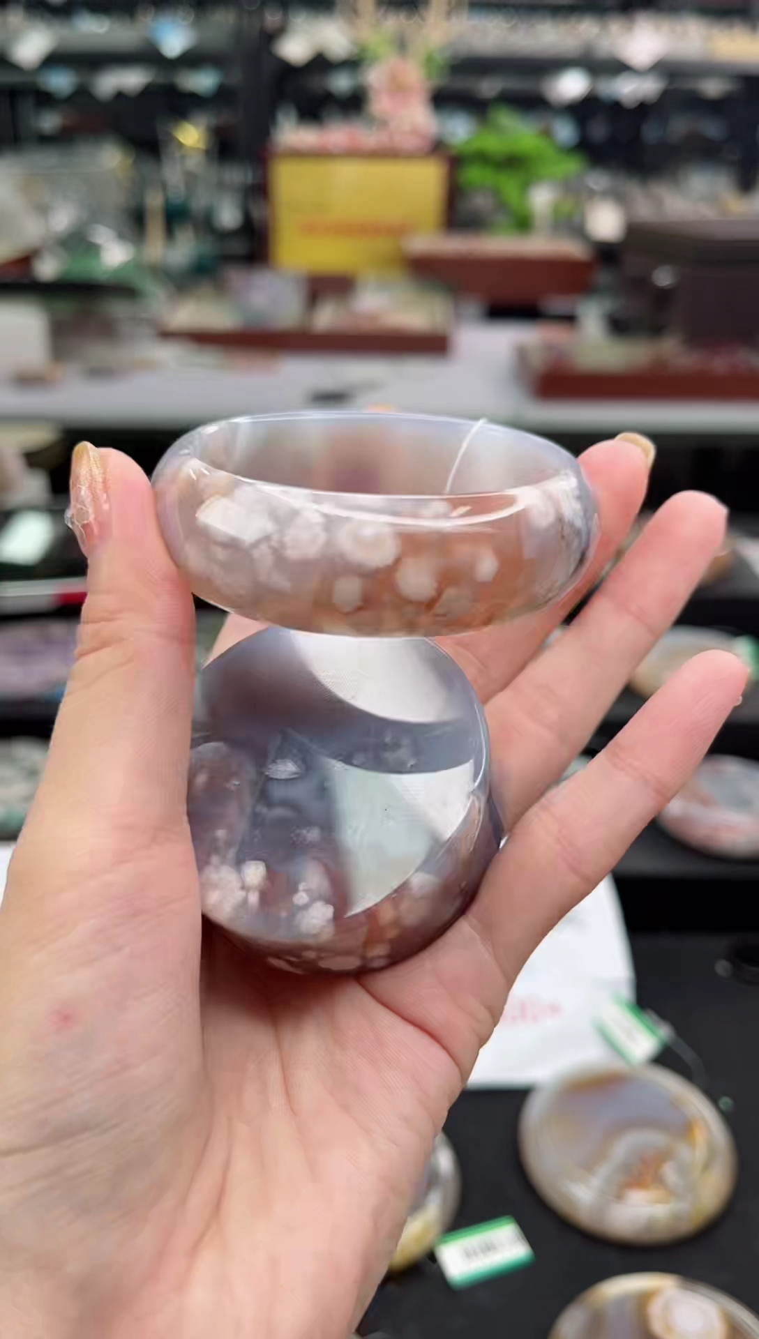 【闪购商品】石英质玉手镯未镶嵌53圈口（赠品镯心）3931073