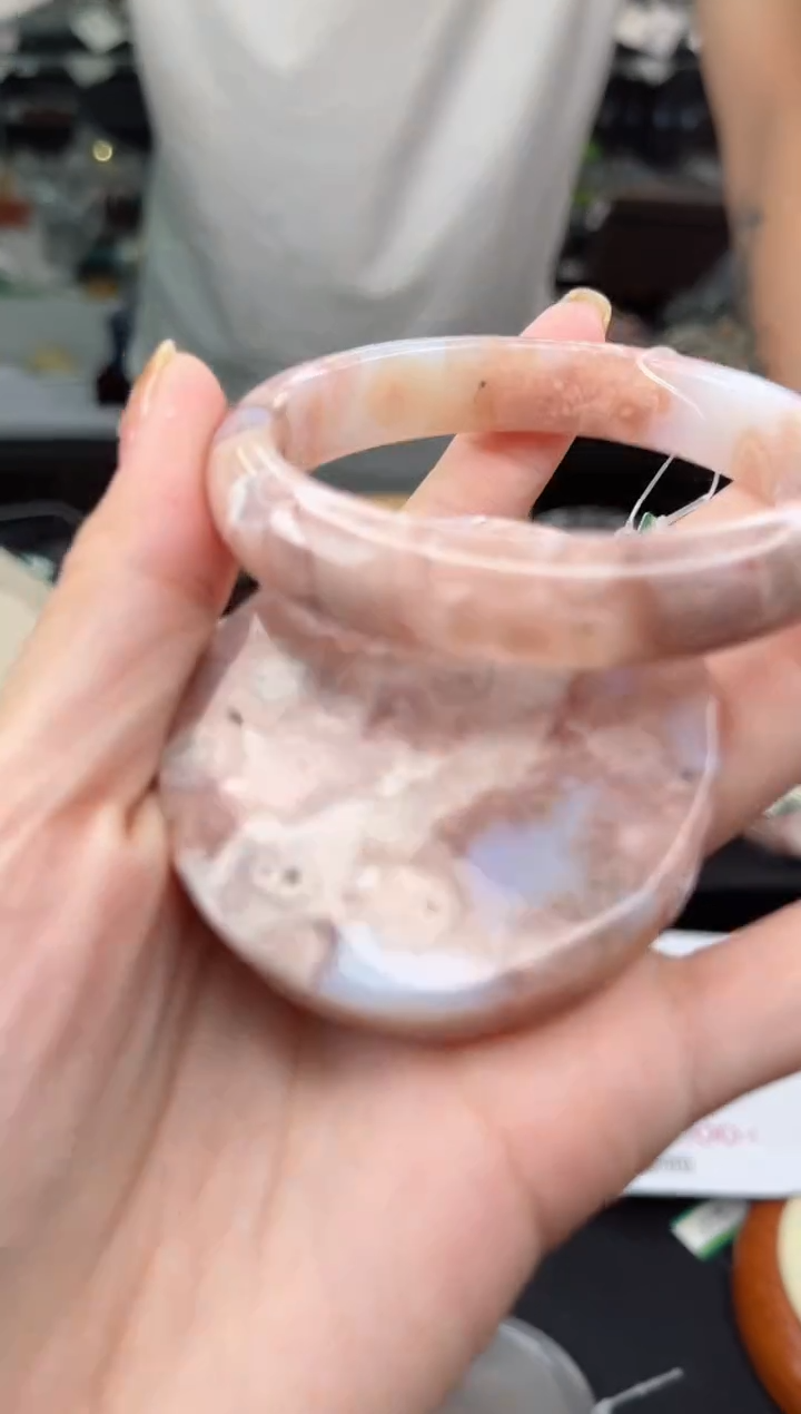 【闪购商品】石英质玉手镯未镶嵌58圈口（赠品镯心）3931236