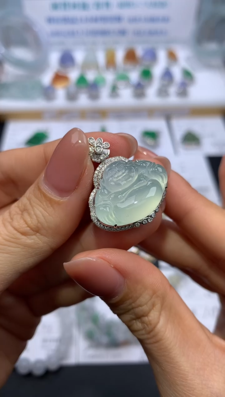 【闪购商品】定制翡翠18K金镶嵌模式推广期24小时鉴赏期