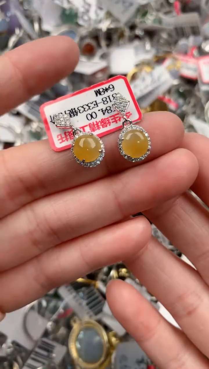 银S925镶嵌戒指翡翠222    9