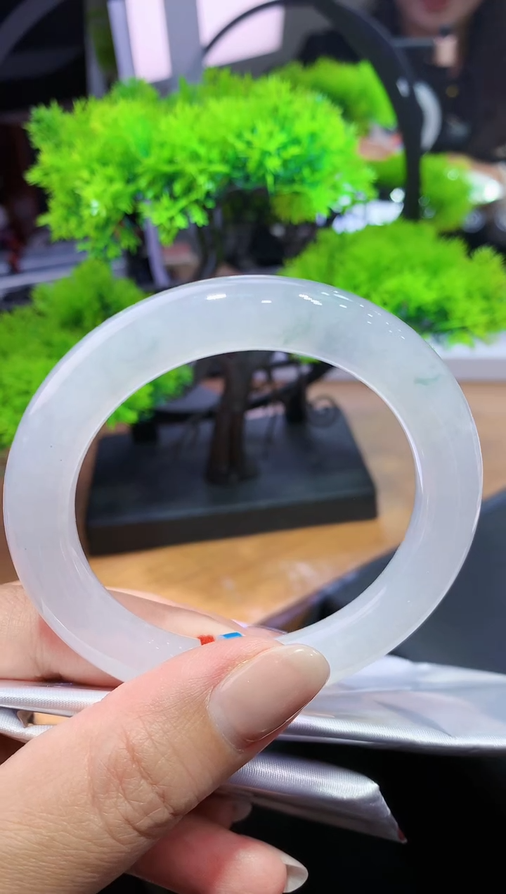 未镶嵌手镯翡翠k52天然A货缅甸翡翠56.5