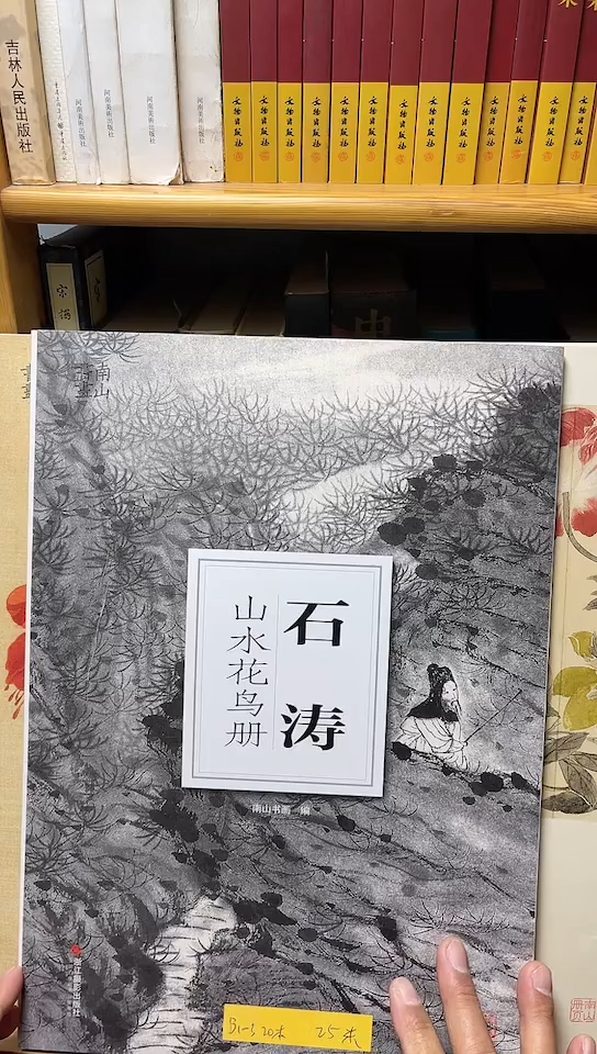 石涛山水花鸟册南山书画