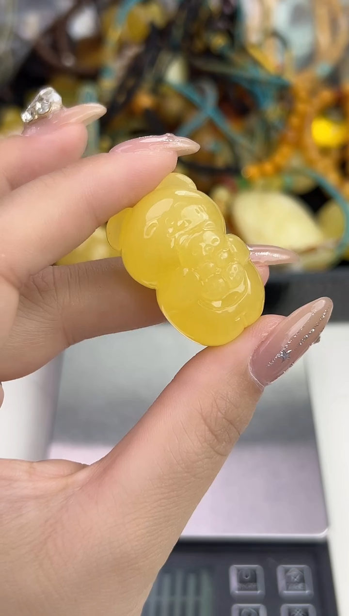 裸石琥珀未镶嵌天然琥珀蜜蜡吊坠