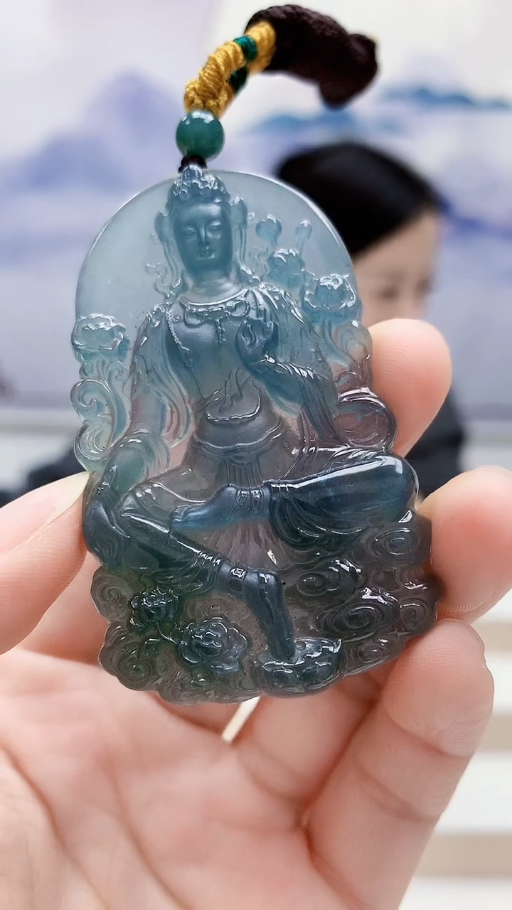 未镶嵌定制翡翠4852lr-毛货挂件53