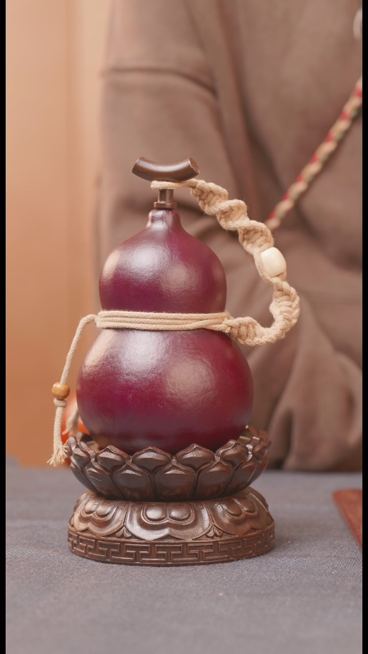 1978号链接精品大漆葫芦现货现发[一物一拍]不包含莲花底座