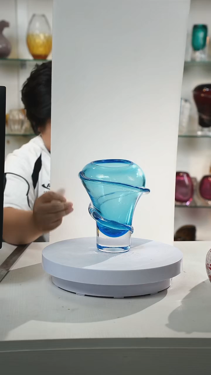 21高轻奢琉璃花器福利正常手工痕迹