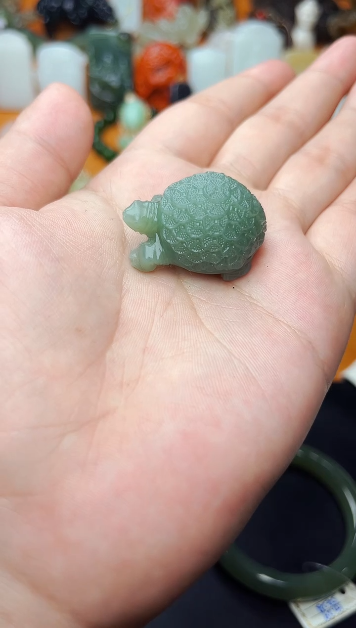 【闪购商品】和田玉颈饰未镶嵌乌龟【定制】01