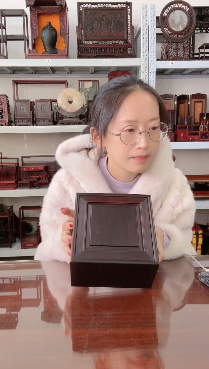 【闪购商品】卢氏黑黄檀（大叶紫檀）紫砂壶盒子130