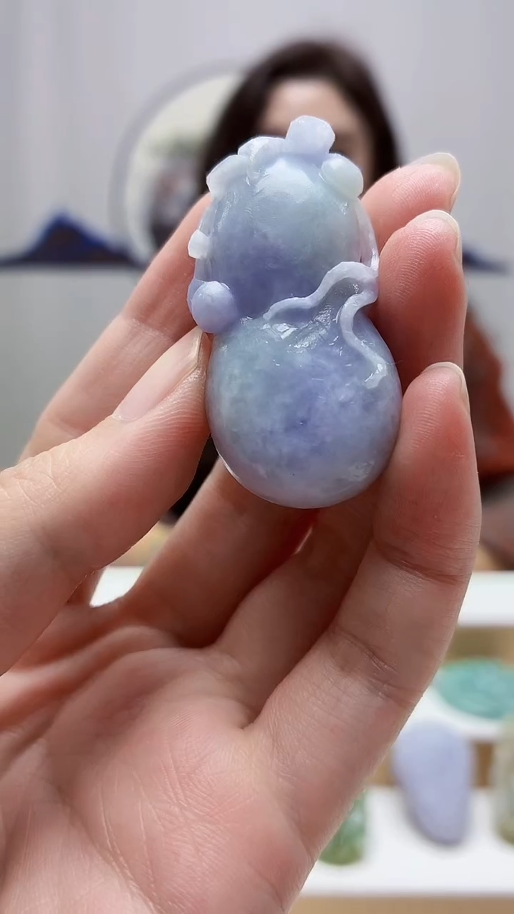 未镶嵌定制翡翠4829zm-毛货挂件葫芦6