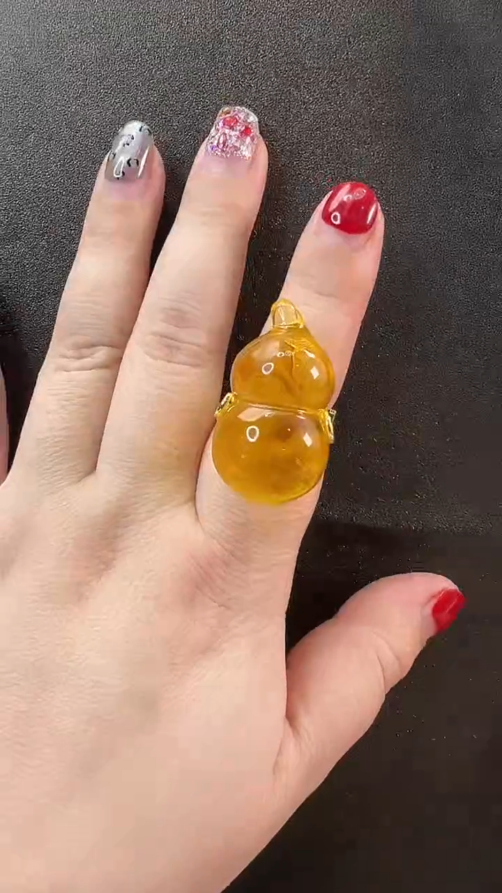 【闪购商品】琥珀戒指未镶嵌戒指